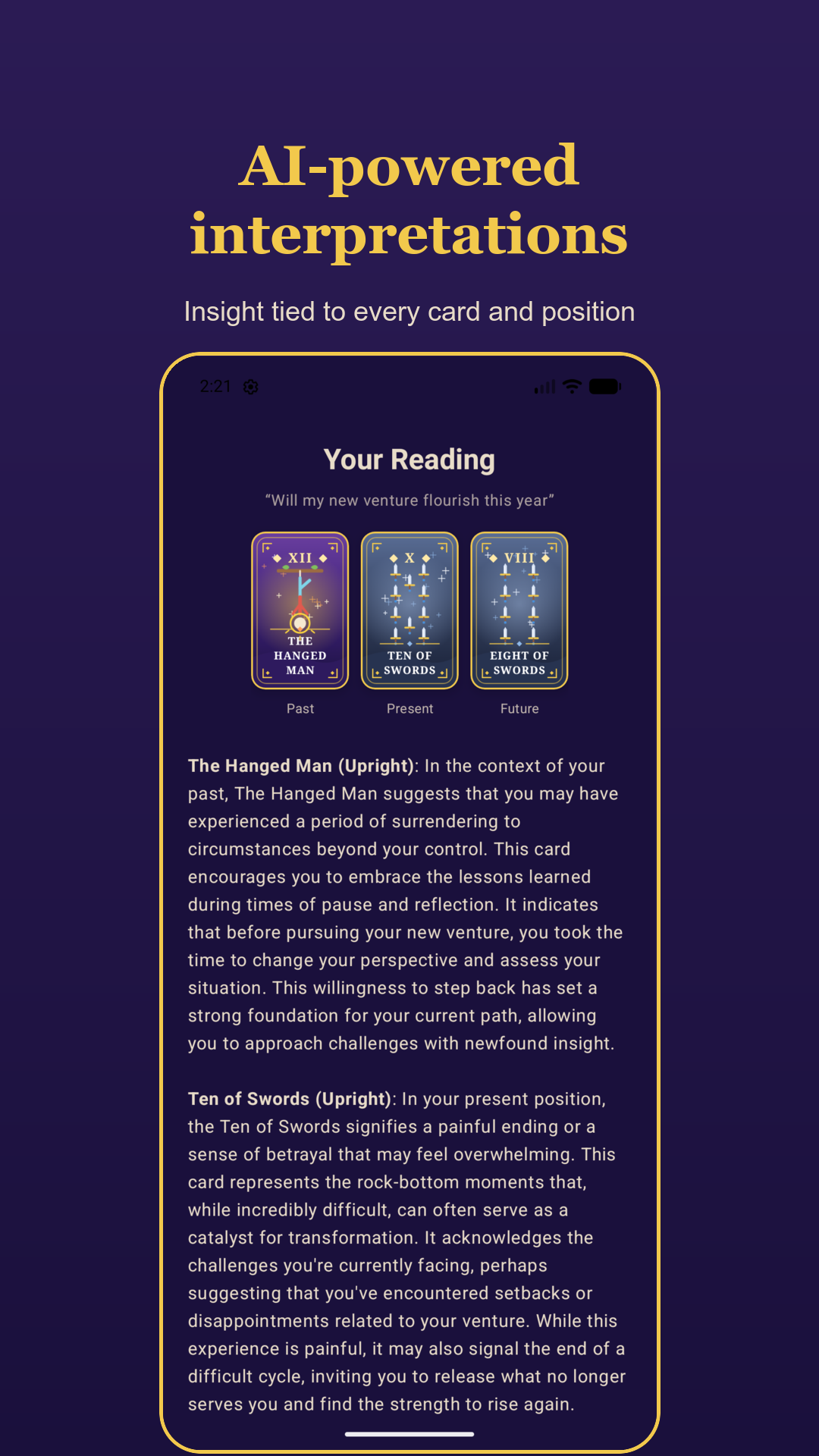 AI-powered reading interpretation